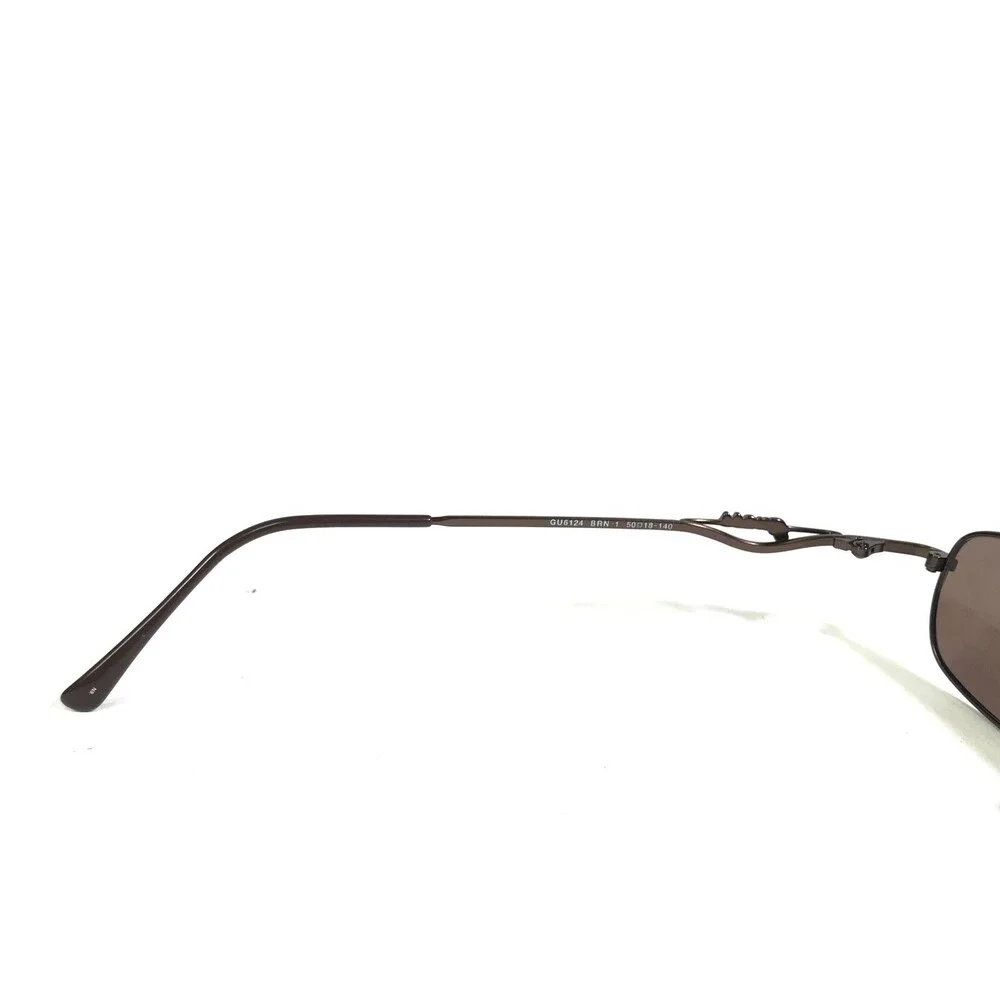 Guess Sunglasses GU6124 BRN-1 Brown Rectangular Frames with Brown Lenses